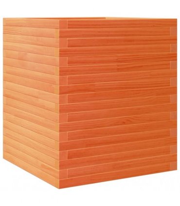 vidaXL Garden Planter Wax Brown 60x60x68.5 cm Solid Wood Pine