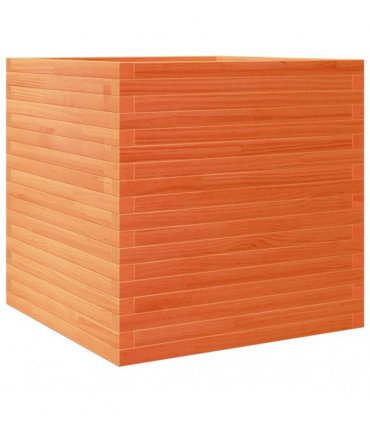 vidaXL Garden Planter Wax Brown 70x70x68.5 cm Solid Wood Pine