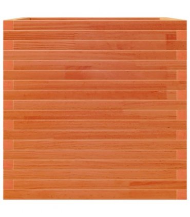 vidaXL Garden Planter Wax Brown 70x70x68.5 cm Solid Wood Pine