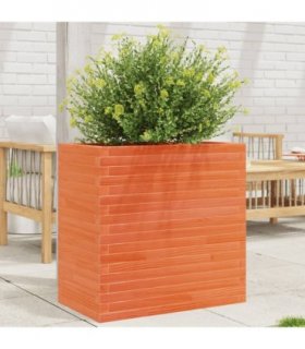vidaXL Garden Planter Wax Brown 70x40x68.5 cm Solid Wood Pine