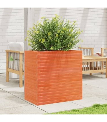 vidaXL Garden Planter Wax Brown 70x40x68.5 cm Solid Wood Pine