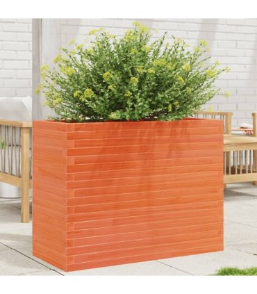 vidaXL Garden Planter Wax Brown 90x40x68.5 cm Solid Wood Pine