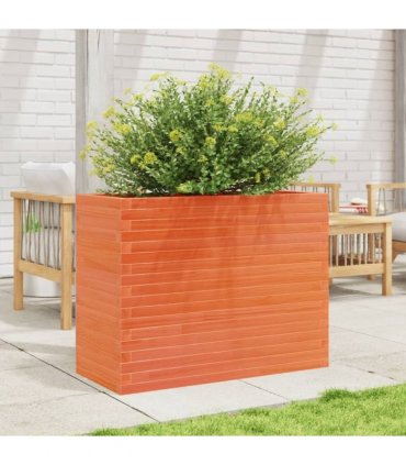 vidaXL Garden Planter Wax Brown 90x40x68.5 cm Solid Wood Pine
