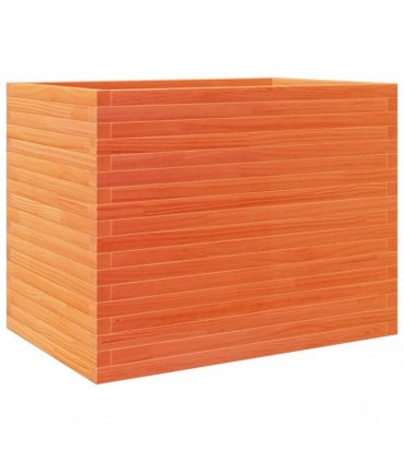 vidaXL Garden Planter Wax Brown 90x60x68.5 cm Solid Wood Pine