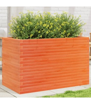 vidaXL Garden Planter Wax Brown 110x60x68.5 cm Solid Wood Pine