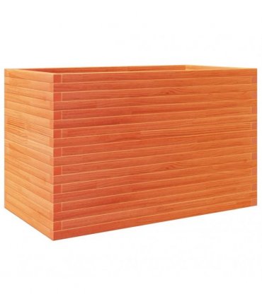 vidaXL Garden Planter Wax Brown 110x60x68.5 cm Solid Wood Pine