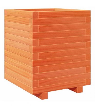 vidaXL Garden Planter Wax Brown 40x40x49,5 cm Solid Wood Pine