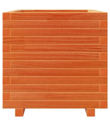 vidaXL Garden Planter Wax Brown 50x50x49,5 cm Solid Wood Pine