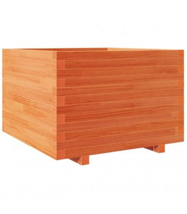 vidaXL Garden Planter Wax Brown 70x70x49,5 cm Solid Wood Pine