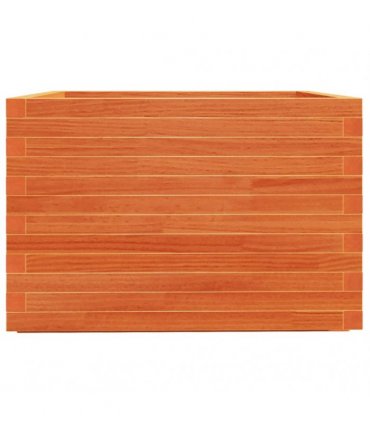 vidaXL Garden Planter Wax Brown 70x70x49,5 cm Solid Wood Pine