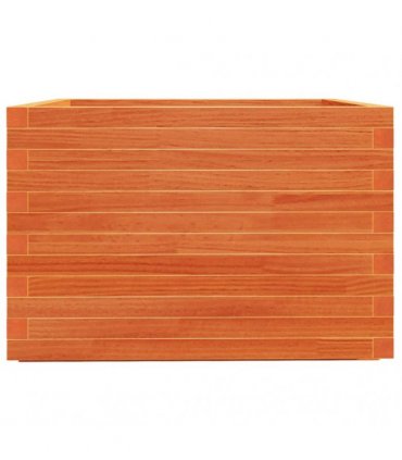 vidaXL Garden Planter Wax Brown 70x70x49,5 cm Solid Wood Pine