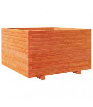 vidaXL Garden Planter Wax Brown 80x80x49,5 cm Solid Wood Pine