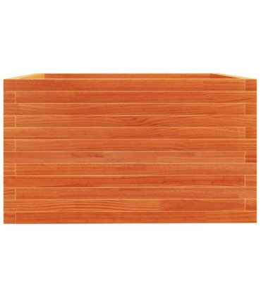vidaXL Garden Planter Wax Brown 80x80x49,5 cm Solid Wood Pine