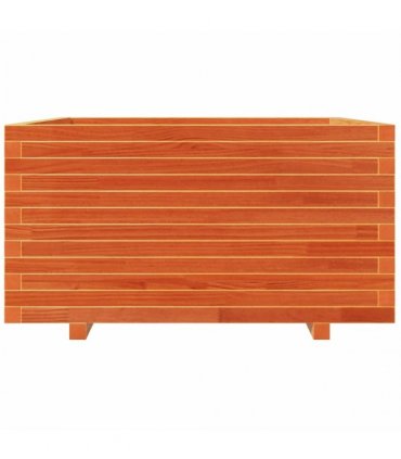 vidaXL Garden Planter Wax Brown 90x90x49,5 cm Solid Wood Pine