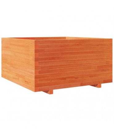 vidaXL Garden Planter Wax Brown 90x90x49,5 cm Solid Wood Pine