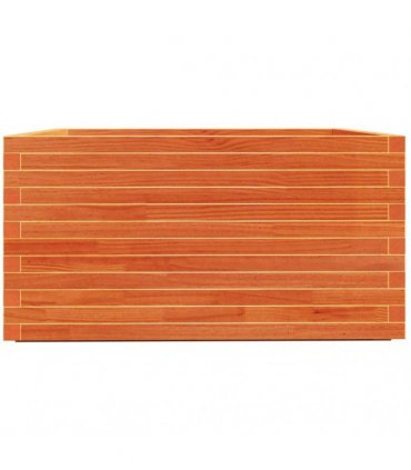 vidaXL Garden Planter Wax Brown 90x90x49,5 cm Solid Wood Pine