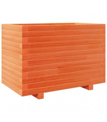 vidaXL Garden Planter Wax Brown 70x40x49,5 cm Solid Wood Pine