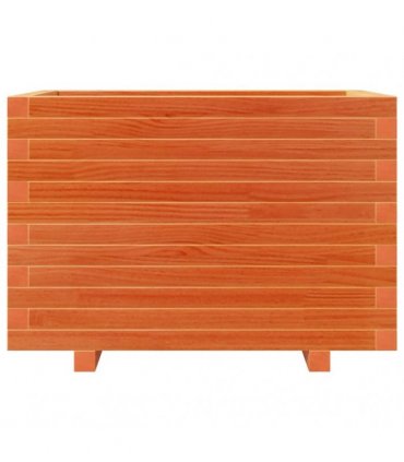 vidaXL Garden Planter Wax Brown 70x40x49,5 cm Solid Wood Pine
