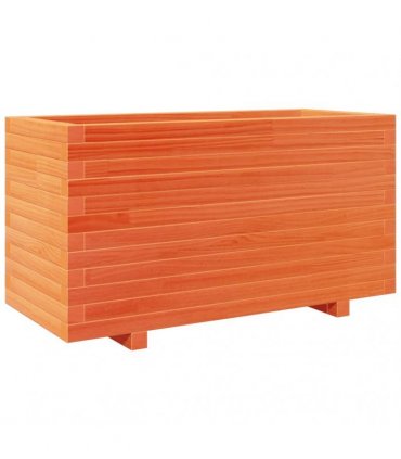 vidaXL Garden Planter Wax Brown 90x40x49,5 cm Solid Wood Pine