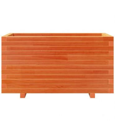 vidaXL Garden Planter Wax Brown 90x40x49,5 cm Solid Wood Pine
