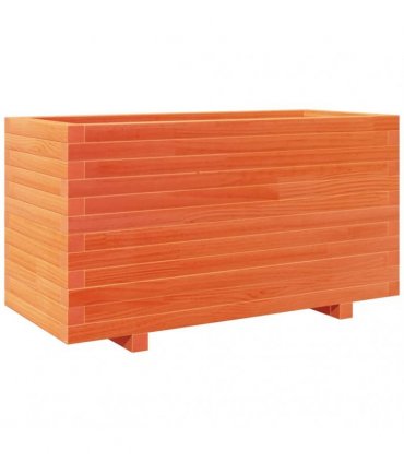 vidaXL Garden Planter Wax Brown 90x40x49,5 cm Solid Wood Pine