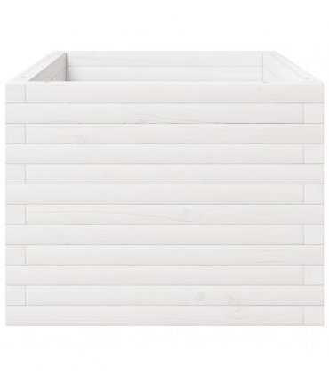 vidaXL Garden Planter White 90x60x49,5 cm Solid Wood Pine