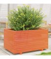 vidaXL Garden Planter Wax Brown 90x60x49,5 cm Solid Wood Pine