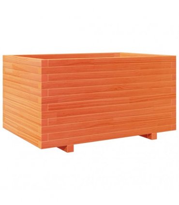 vidaXL Garden Planter Wax Brown 90x60x49,5 cm Solid Wood Pine