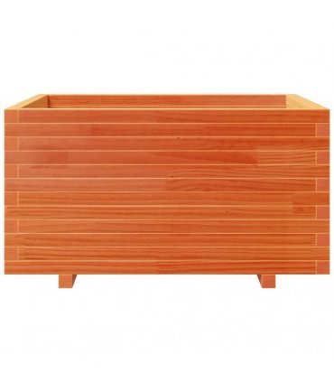 vidaXL Garden Planter Wax Brown 90x60x49,5 cm Solid Wood Pine