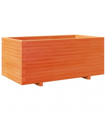 vidaXL Garden Planter Wax Brown 110x60x49,5 cm Solid Wood Pine