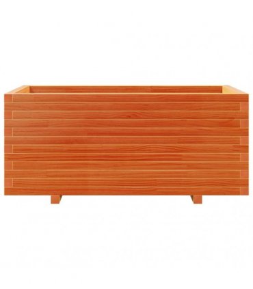 vidaXL Garden Planter Wax Brown 110x60x49,5 cm Solid Wood Pine