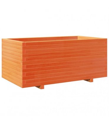 vidaXL Garden Planter Wax Brown 110x60x49,5 cm Solid Wood Pine