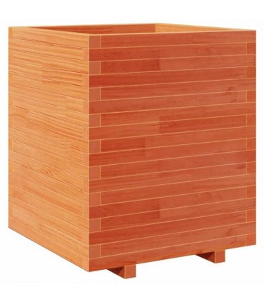 vidaXL Garden Planter Wax Brown 60x60x72,5 cm Solid Wood Pine