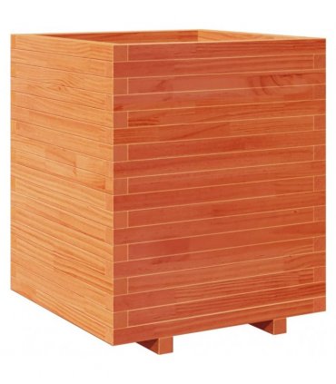 vidaXL Garden Planter Wax Brown 60x60x72,5 cm Solid Wood Pine