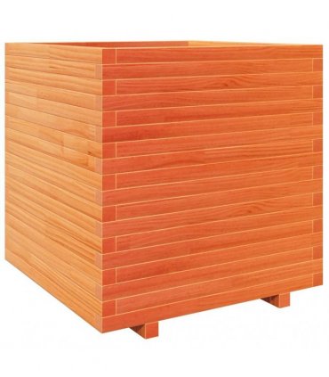 vidaXL Garden Planter Wax Brown 70x70x72,5 cm Solid Wood Pine