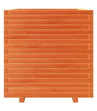 vidaXL Garden Planter Wax Brown 70x70x72,5 cm Solid Wood Pine