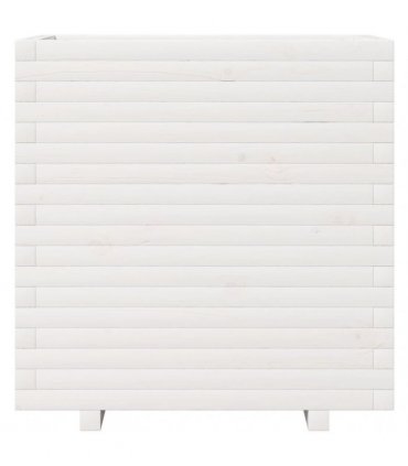 vidaXL Garden Planter White 70x40x72,5 cm Solid Wood Pine