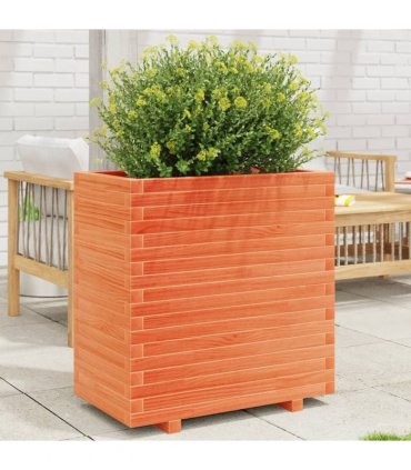 vidaXL Garden Planter Wax Brown 70x40x72,5 cm Solid Wood Pine