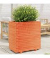 vidaXL Garden Planter Wax Brown 70x40x72,5 cm Solid Wood Pine