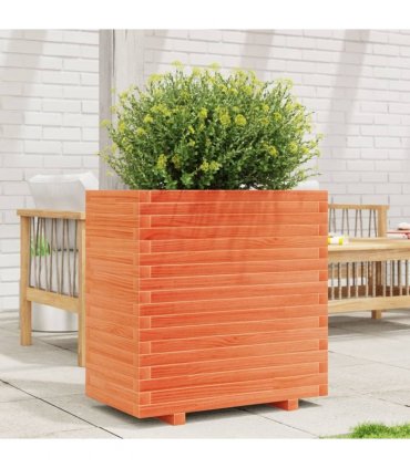 vidaXL Garden Planter Wax Brown 70x40x72,5 cm Solid Wood Pine