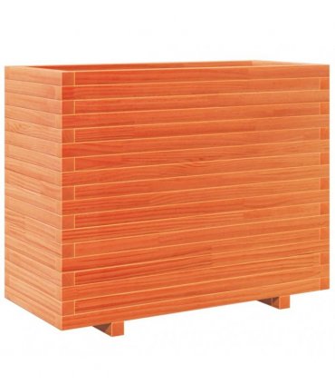 vidaXL Garden Planter Wax Brown 90x40x72,5 cm Solid Wood Pine