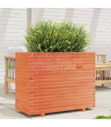 vidaXL Garden Planter Wax Brown 90x40x72,5 cm Solid Wood Pine