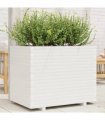 vidaXL Garden Planter White 90x60x72,5 cm Solid Wood Pine