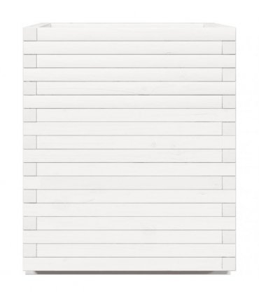 vidaXL Garden Planter White 90x60x72,5 cm Solid Wood Pine