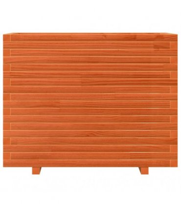 vidaXL Garden Planter Wax Brown 90x60x72,5 cm Solid Wood Pine