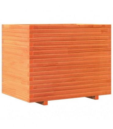 vidaXL Garden Planter Wax Brown 90x60x72,5 cm Solid Wood Pine