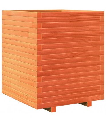 vidaXL Garden Planter Wax Brown 60x60x72 cm Solid Wood Pine