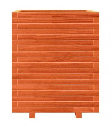vidaXL Garden Planter Wax Brown 60x60x72 cm Solid Wood Pine