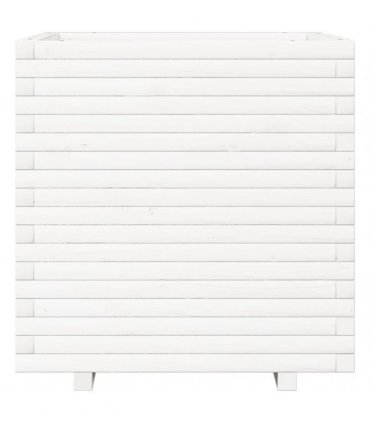vidaXL Garden Planter White 70x70x72 cm Solid Wood Pine