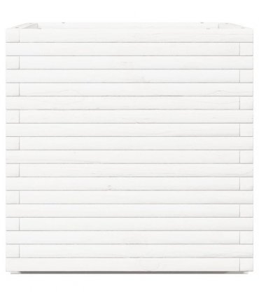 vidaXL Garden Planter White 70x70x72 cm Solid Wood Pine